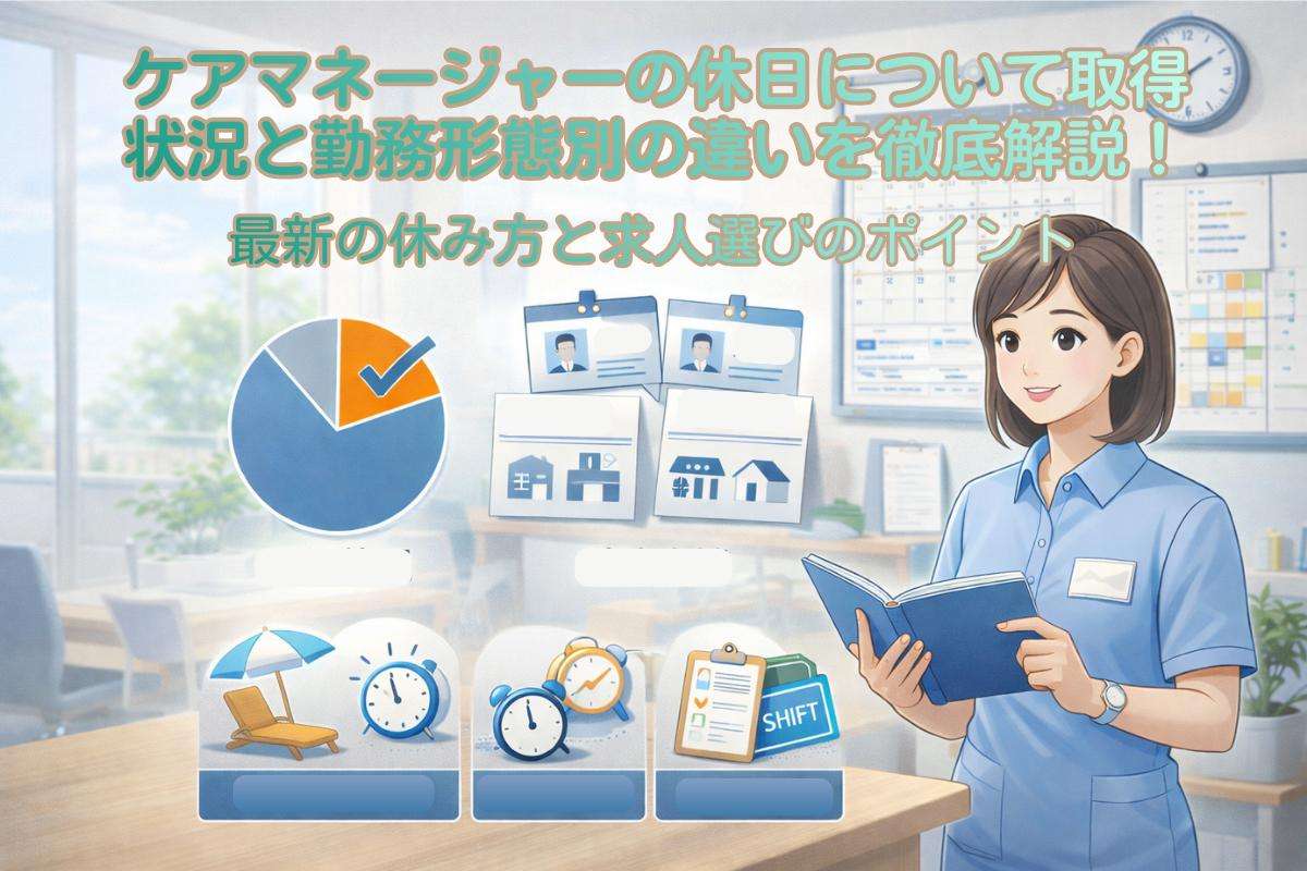 ケアマネージャーの休日について取得状況と勤務形態別の違いを徹底解説！最新の休み方と求人選びのポイント